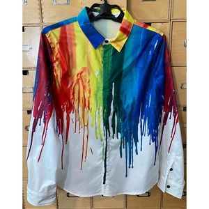 Paint-Splash Rainbow Shirt - Celebrate Pride!